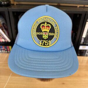 Ontario Provincial Police Baseball Cap Hat Adjustable Snapback 75 Years OPP VTG